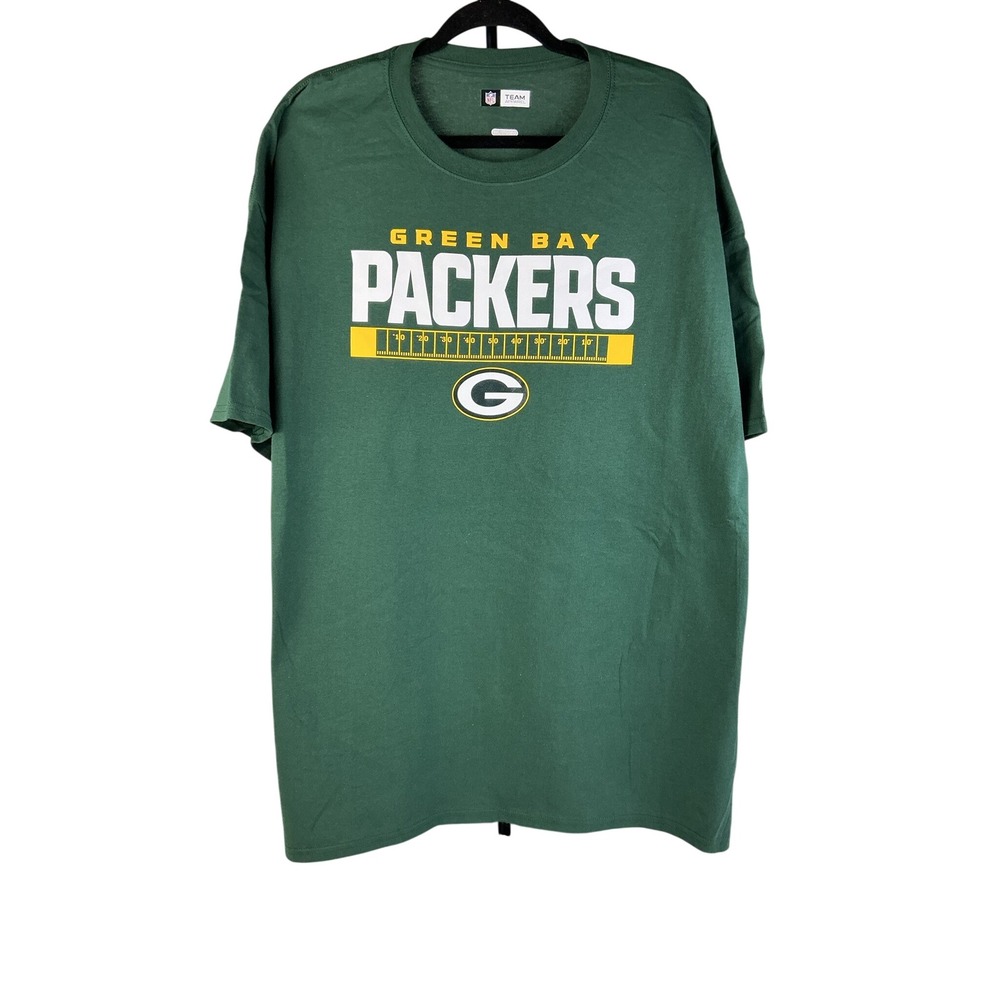 Green Bay Packers NFL Team Apparel Green Graphic T Shirt Mens 3XL NWT